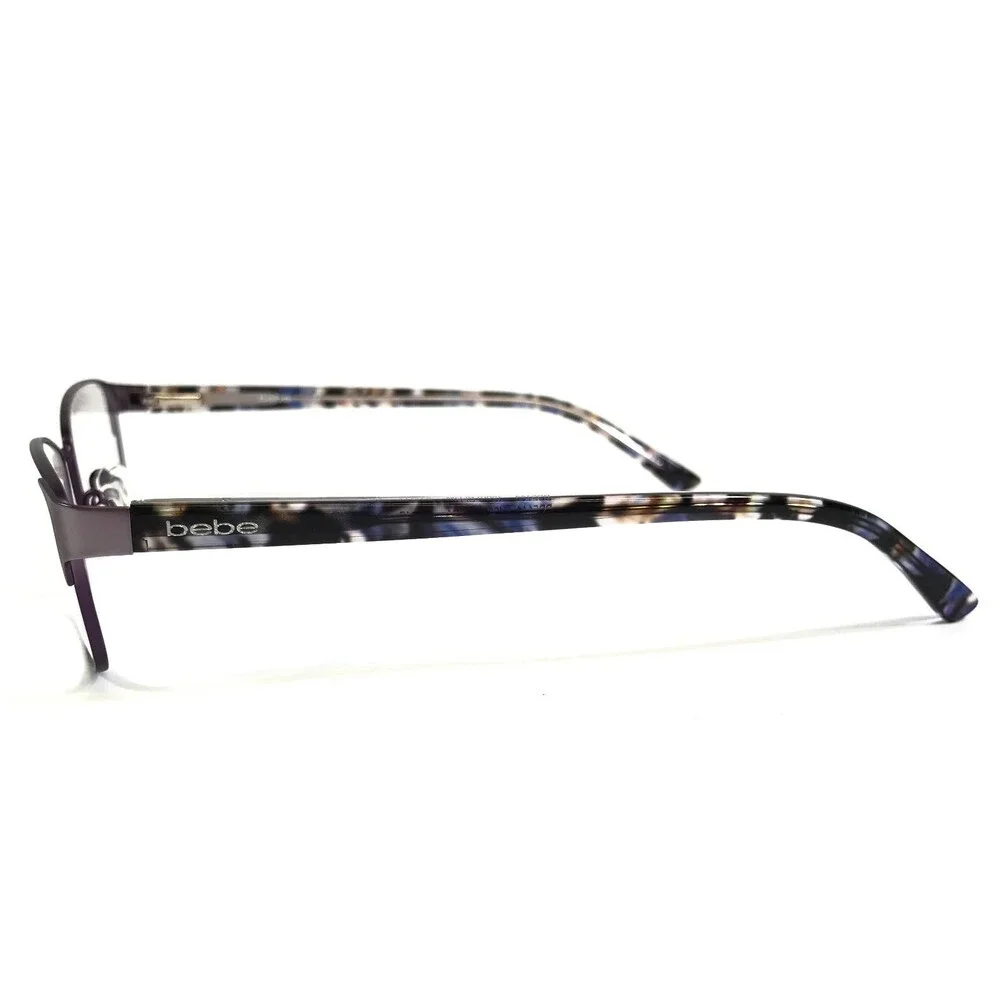 Bebe Eyeglasses Frames BB5144 500 PLUM Brown Purple Rectangle Full Rim 53-17-140
